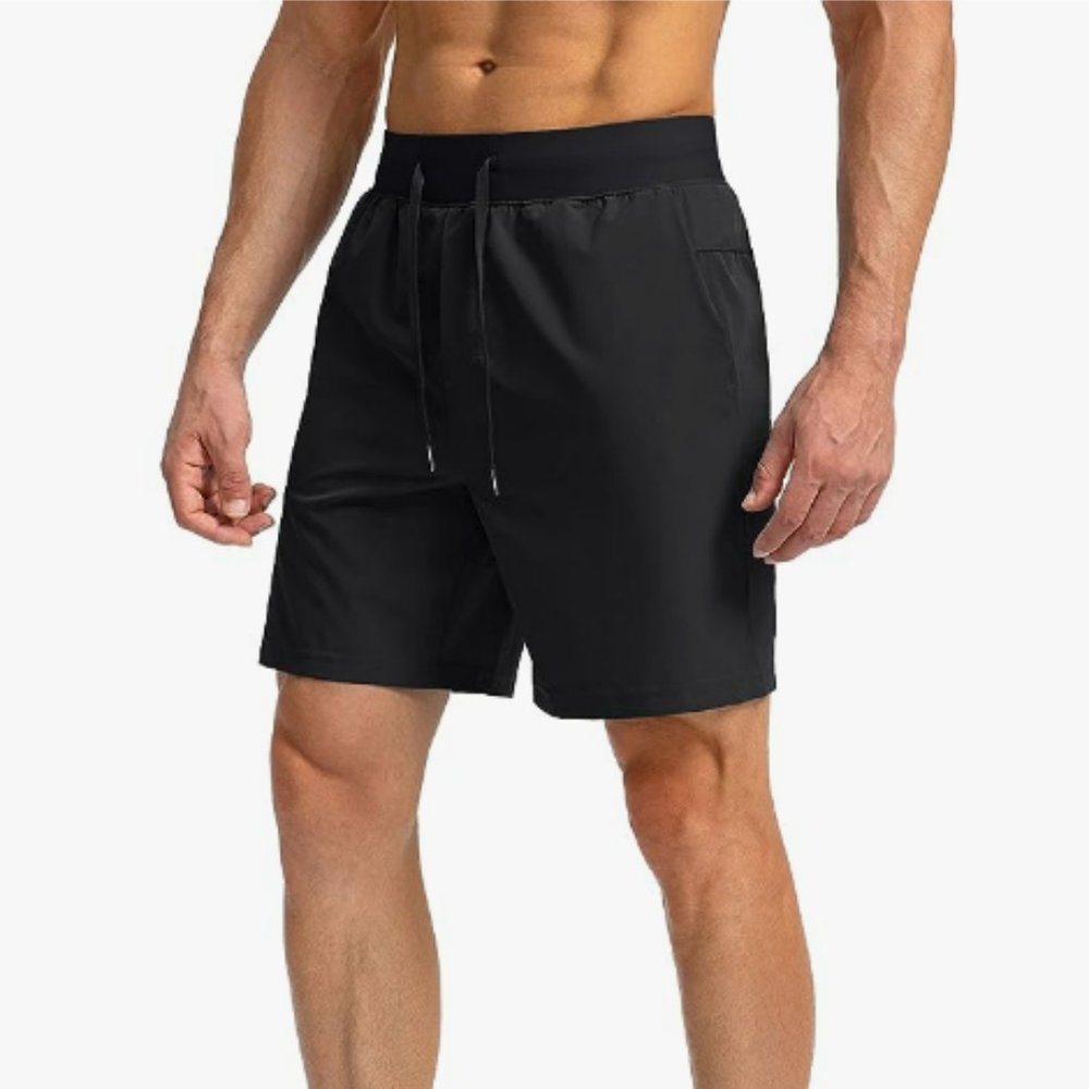 Men's Running Shorts with Zipper Pockets 7 Inch Lightweight Quick Dry Gym Workou
